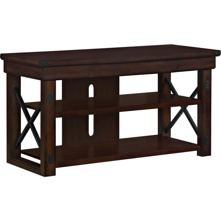 Wildwood Wood Veneer TV stand for TV's up to 50" in Espresso