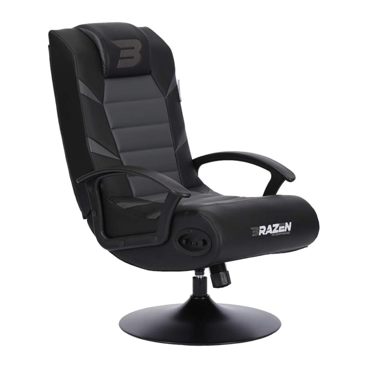 BraZen Pride 2.1 Bluetooth Surround Sound Gaming Chair - Grey