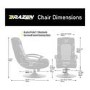 BraZen Pride 2.1 Bluetooth Surround Sound Gaming Chair - Grey