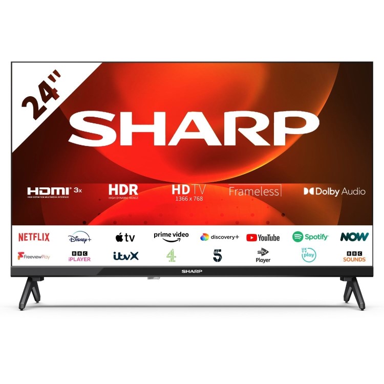 Sharp C24FH2KL2AB 24 inch Smart 720p HD Ready Android LED TV