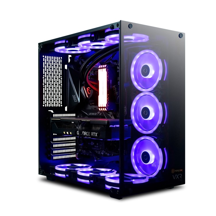 Fierce Knightmare AMD Ryzen 7 5800X 32GB 1TB SSD + 2TB HDD GeForce RTX 3090 Windows 10 Desktop Gaming PC
