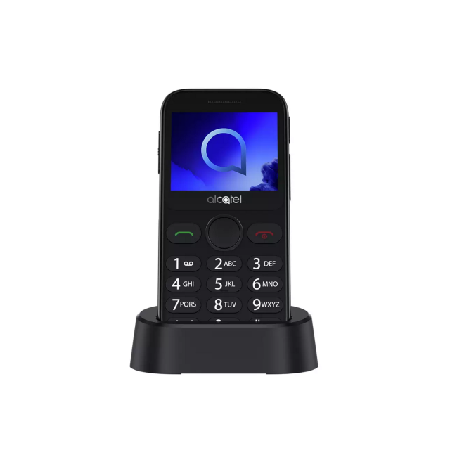 Alcatel 20.19 Black 2.4" 2G Easy-to-Use Unlocked & SIM Free Mobile Phone