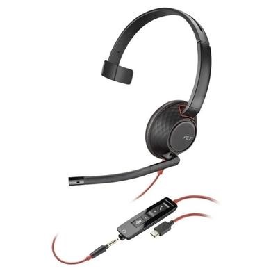 Poly Blackwire C5210 Series Double Sided On-ear USB with Microphone Headset