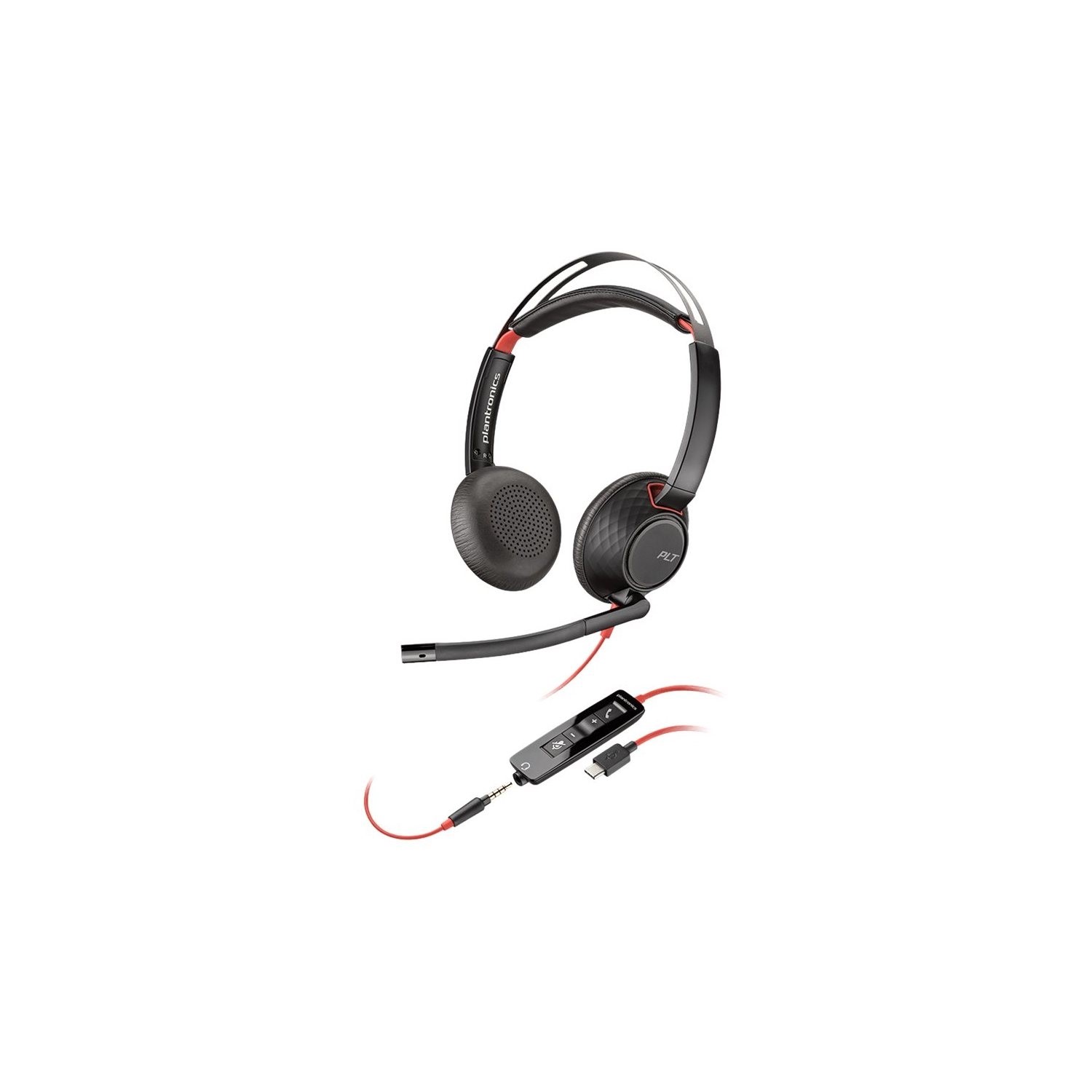 Blackwire C5220 Series Double Sided On ear USB Microphone Headset