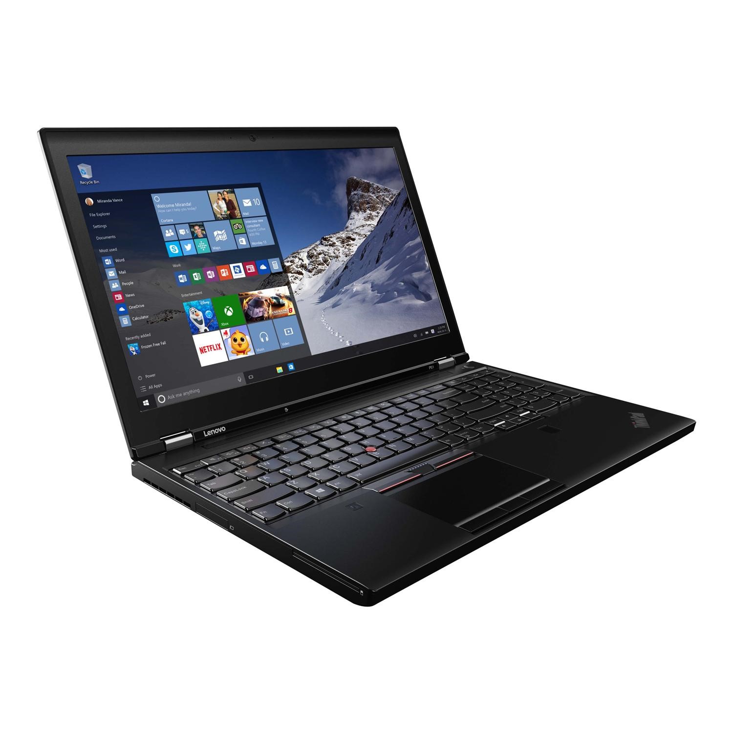 Windowsノート本体 Lenovo ThinkPad P51 i7/16GB/512GB/15.6 Lenovo ThinkPad P51 Intel Core i7-7820HQ 16GB 512GB SSD NVIDIA