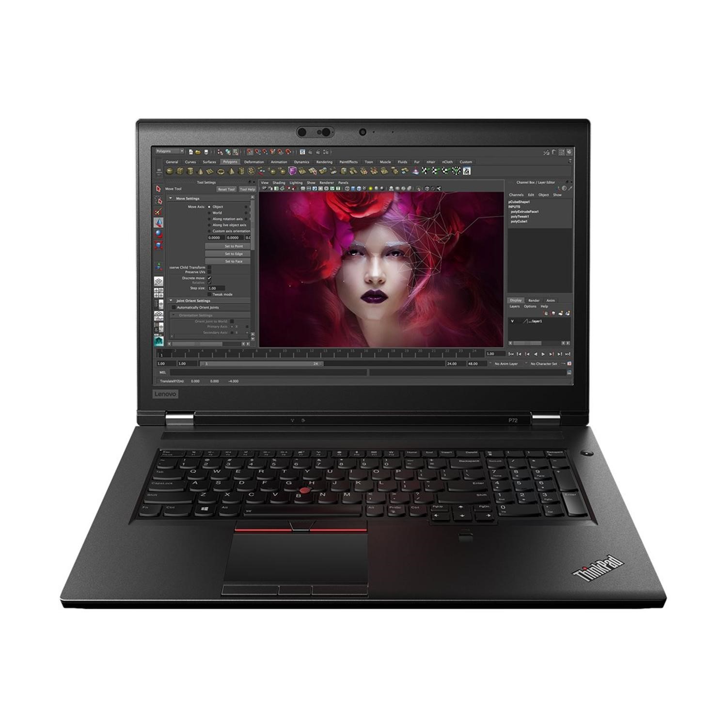 Poleasingowy Laptop Lenovo ThinkPad P72 Xeon E-2186M 32GB 512GB NVMe P5200 17,3 FHD Klasa A