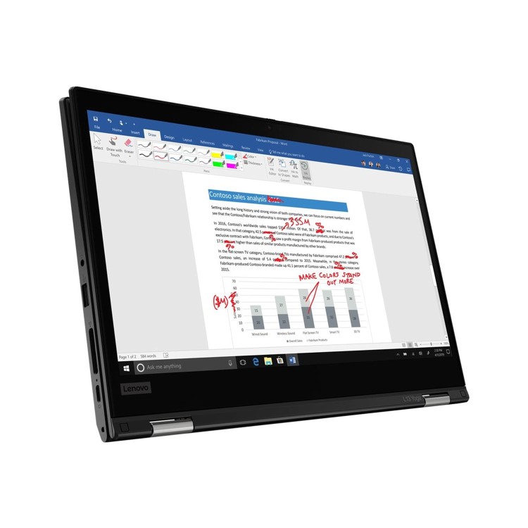 Lenovo ThinkPad L13 Yoga Core i5-10210U 8GB 256GB SSD 13.3 Inch FHD Touchscreen Windows 10 Pro Convertible Laptop 