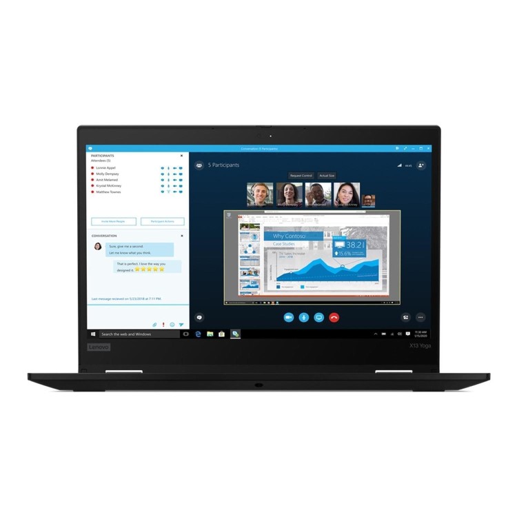 Lenovo ThinkPad X13 Yoga Core i5-10310U 16GB 256GB SSD 13.3 Inch Touchscreen Windows 10 Pro Convertible Laptop