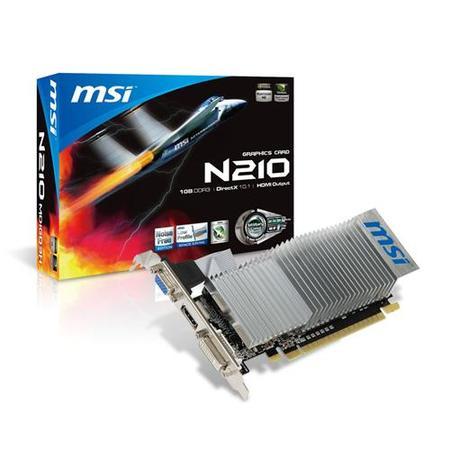 MSI NVidia Ge-Force GT210 589MHz 1GB 64bits DDR3 Graphics Card