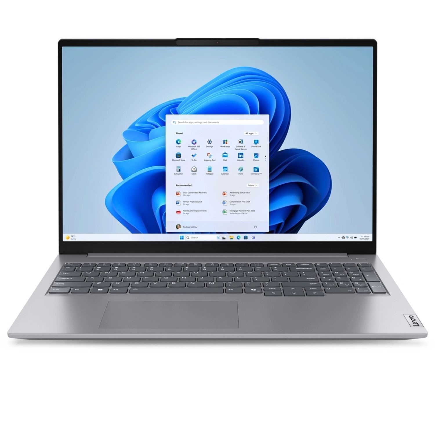 ThinkBook 16 G7 AMD Ryzen 5 RAM 256GB SSD 16 Inch Windows 11 Pro Laptop