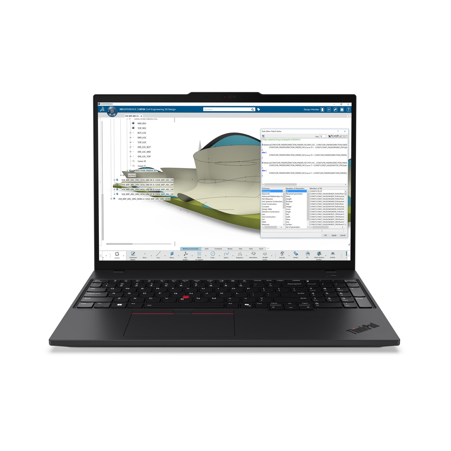 Lenovo Thinkpad P16s Gen 4 AMD Ryzen Ai 7 16GB RAM 512GB SSD 16 Inch Windows 11 Pro Laptop Black, Laptops Direct - 21QR0057UK