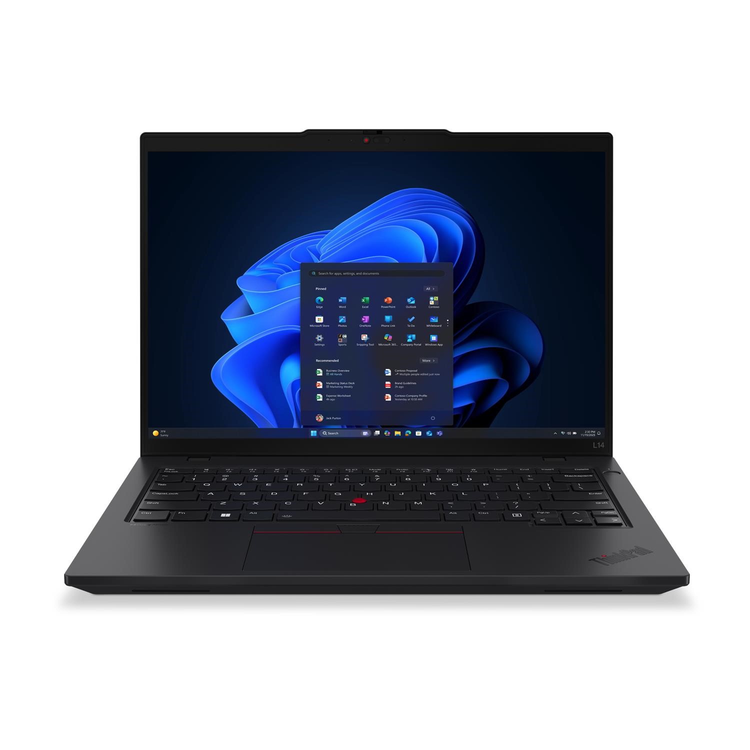 ThinkPad L14 Intel Core Ultra 7 RAM 512GB SSD 14 Inch Windows 11 Pro Laptop