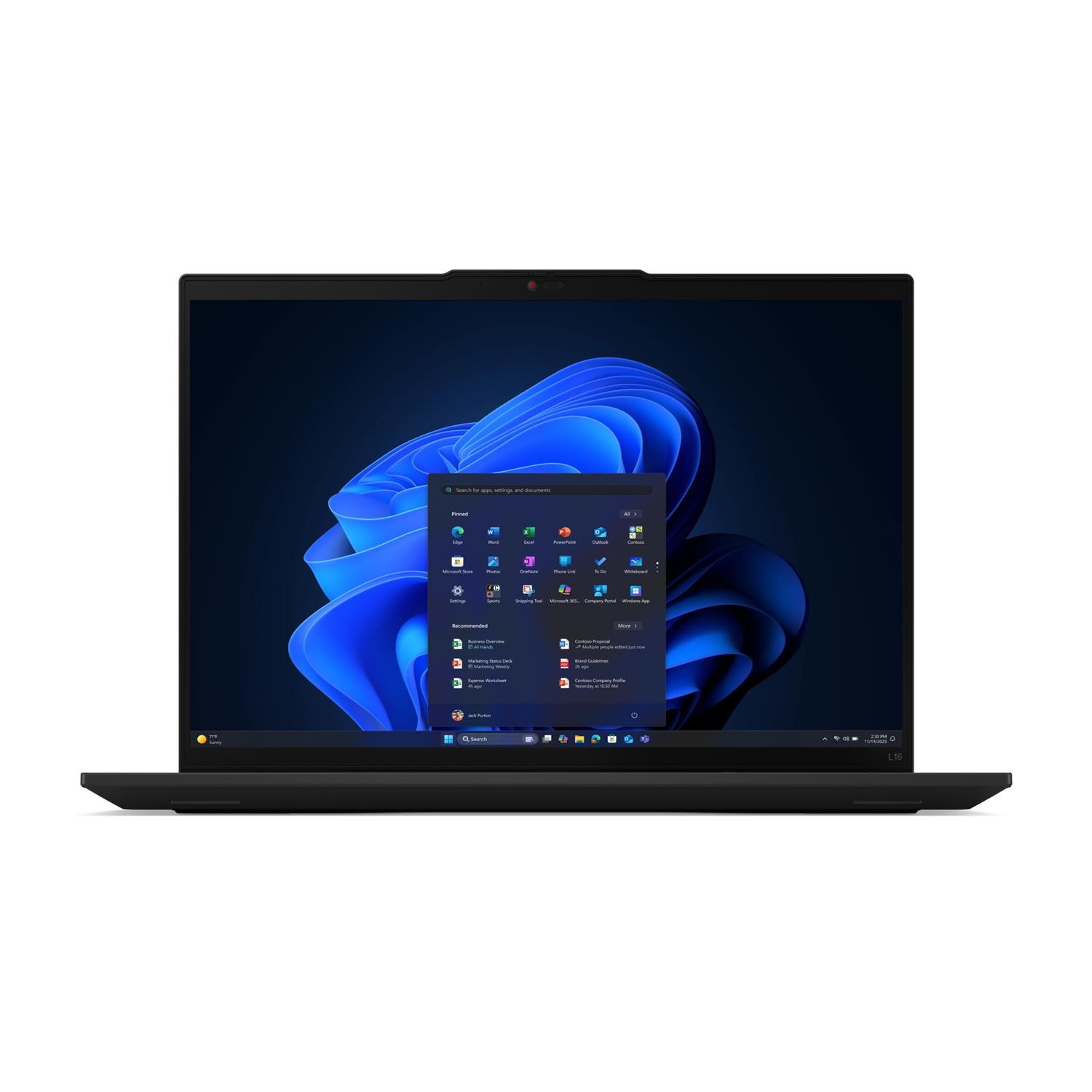 ThinkPad L16 Intel Core Ultra 7 RAM 512GB SSD 16 Inch Windows 11 Pro Laptop