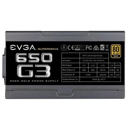 EVGA SuperNOVA G3 650W 80 Plus Gold Fully Modular Power Supply