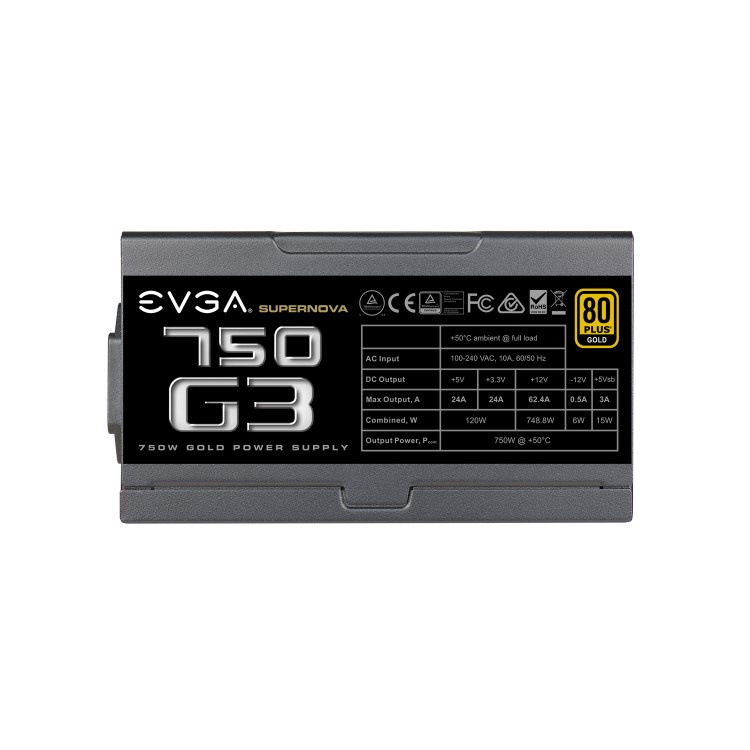 EVGA 750W 80 Plus Gold Fully Modular Power Supply