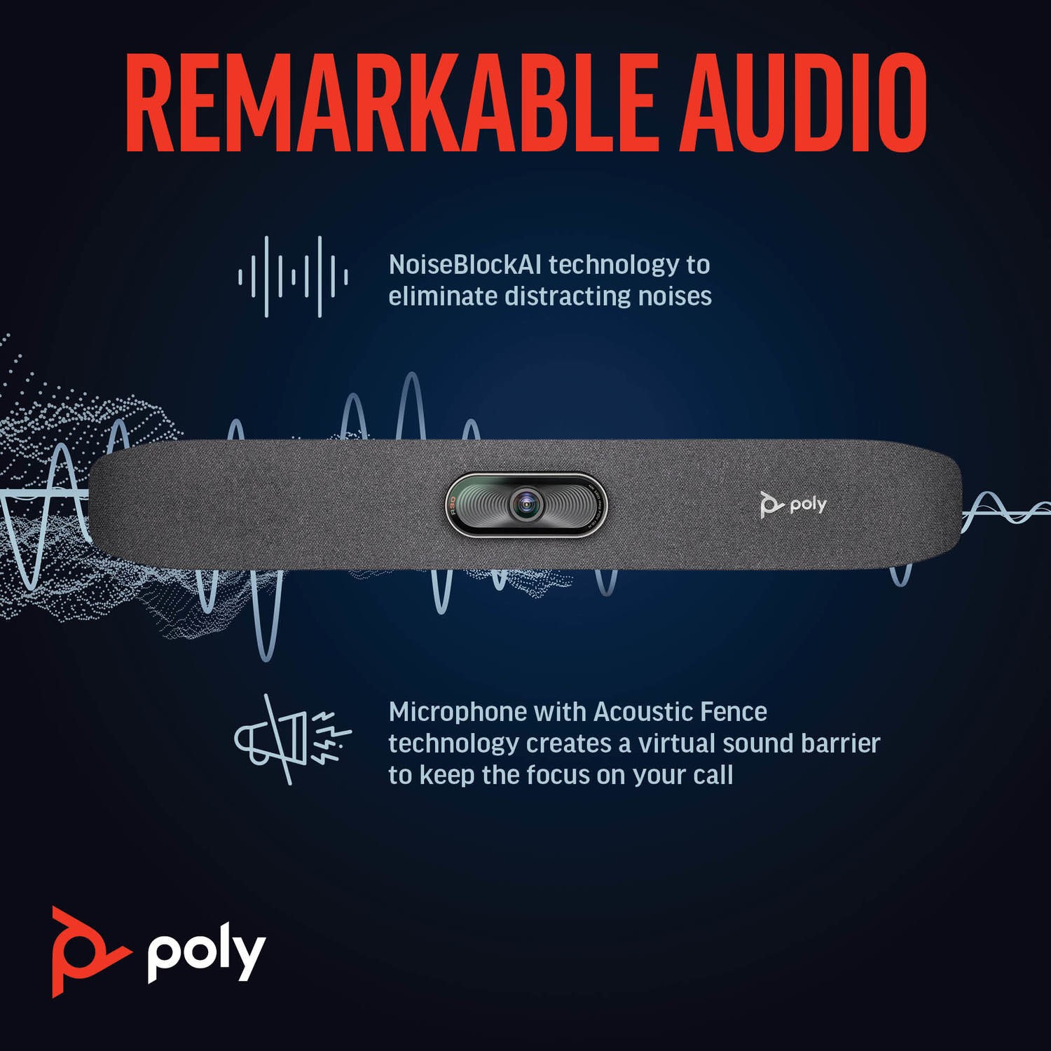 Polr R30 Poly Studio R30 4K USB Video Bar Confrence System - Laptops Direct
