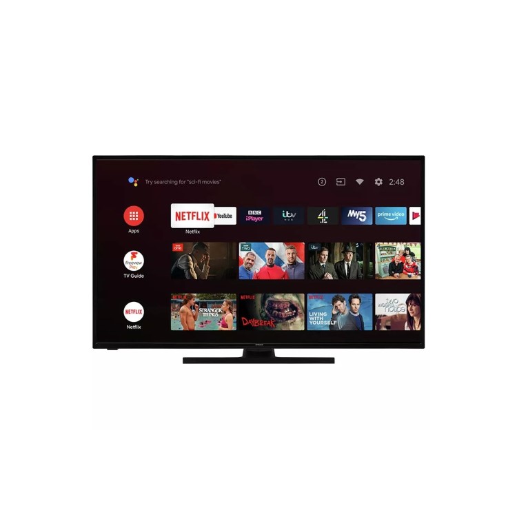 Refurbished Hitachi 55" 4K Ultra HD with HDR10+ LED Freeview Play Smart TV without Stand
