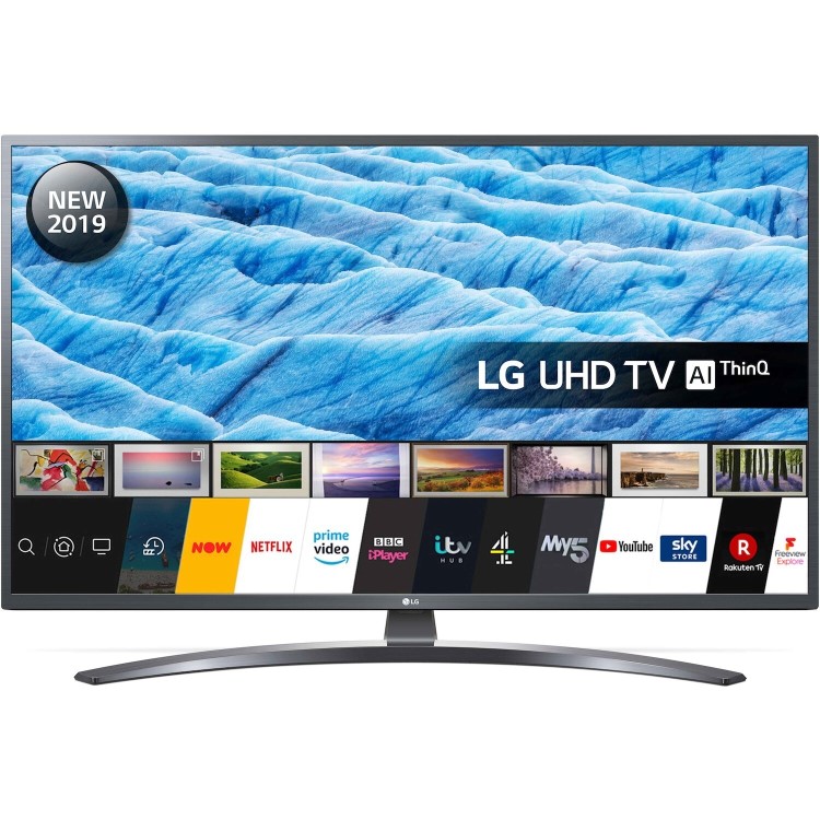 Refurbished LG 43" 4K Ultra HD with HDR LED Freeview HD Smart TV without Stand