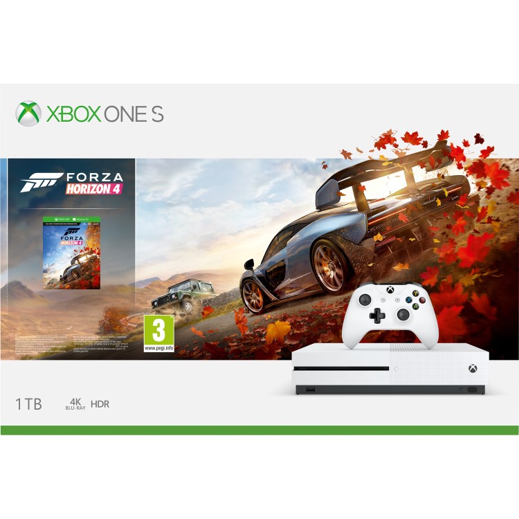Xbox One S 1TB Console with Forza Horizon 4 - White