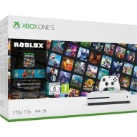 Microsoft Xbox One S 1TB with Roblox 3 Roblox Avatar Bundles and 1 Month Game Pass - White Microsoft Xbox One S 1TB with Roblox 3 Roblox Avatar Bundles and 1 Month Game Pass - White
