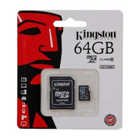 Kingston 64GB microSDXC Class 10 Flash Card