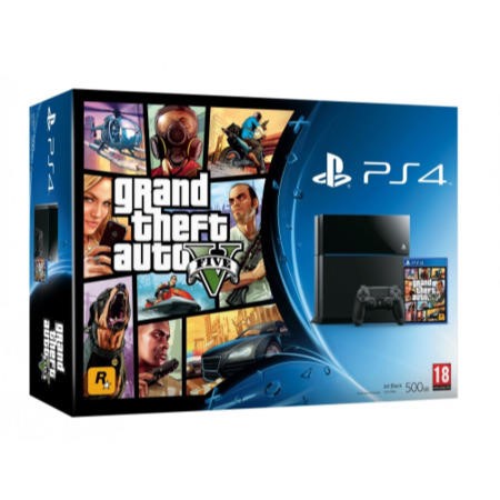 Sony Playstation 4 500GB Console - PS4 with GTA 5 - Laptops