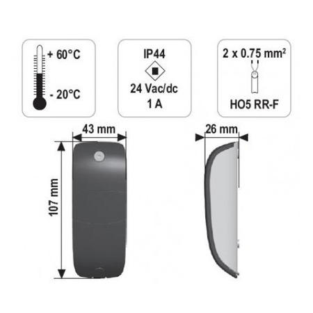 Somfy Photocells for Gates and Garage Doors