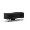 GRADE A3 - Heavy cosmetic damage - Elmob Arcadia Closed Black TV Cabinet - Up to 50 Inch