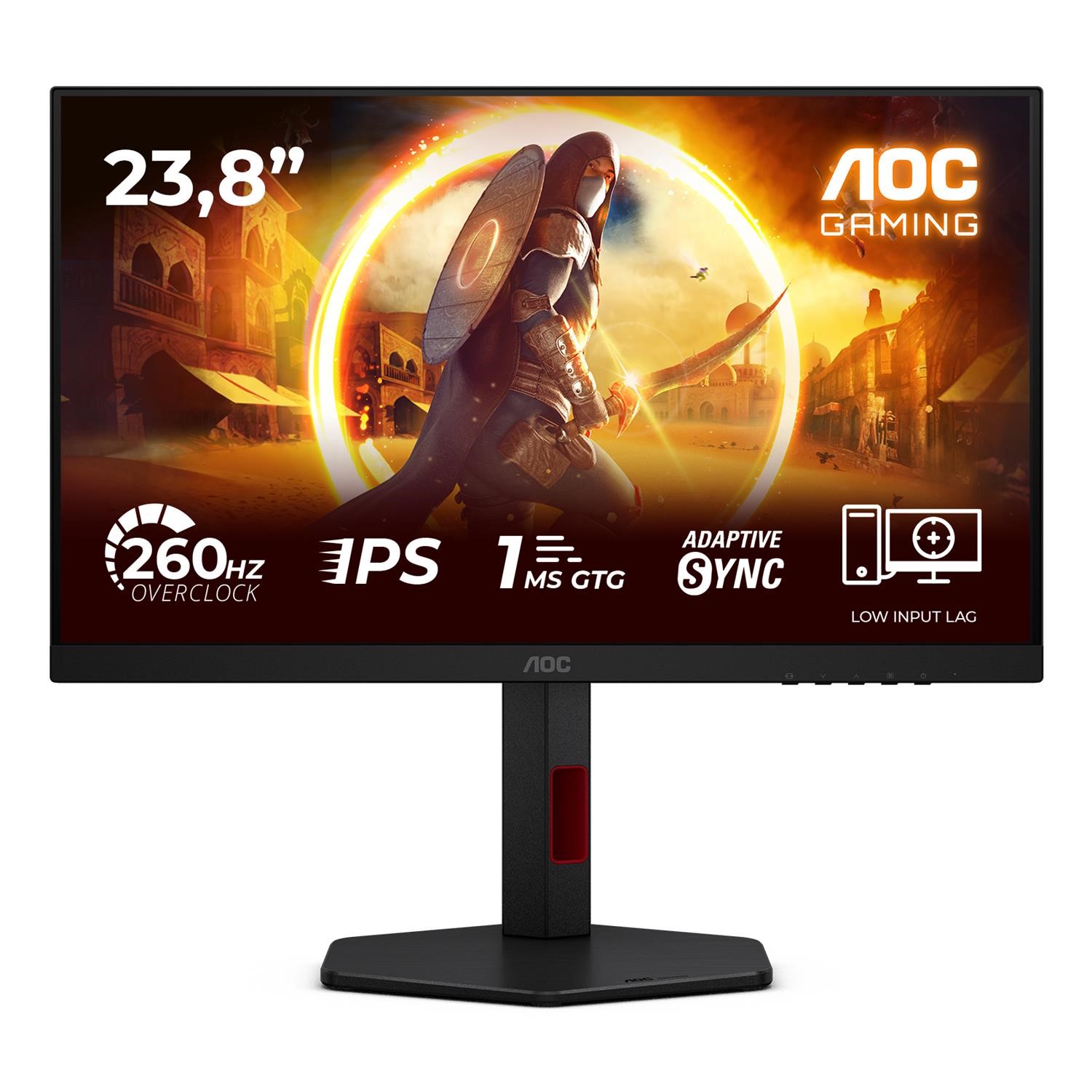 AOC 24G4ZR 23.8 Fast IPS Full HD 260Hz 0.3ms Gaming Monitor