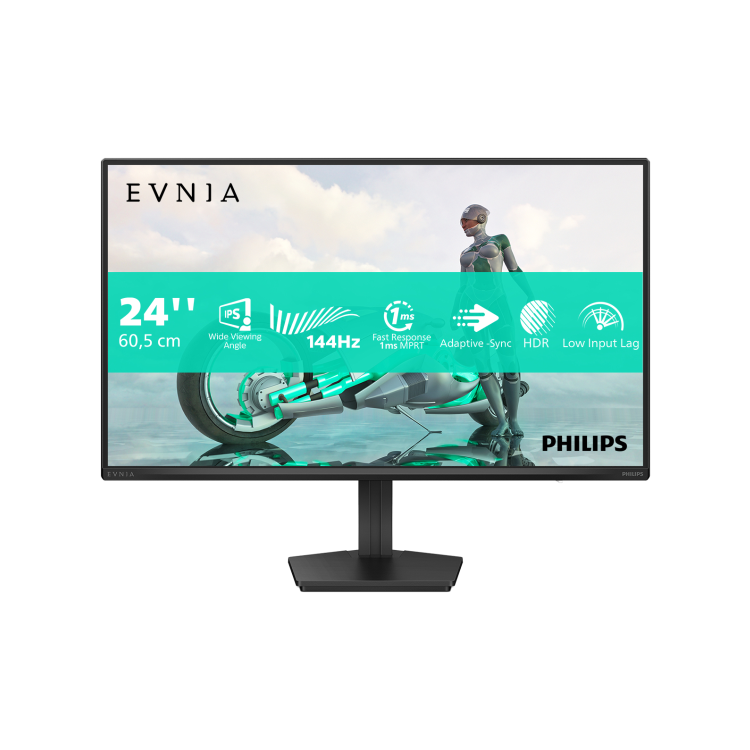 Philips Evnia 3000 24M2n3200nf 24 Ips Full Hd 144Hz 4Ms Gaming Monitor Grey, Laptops Direct - 24M2N3200NF/00