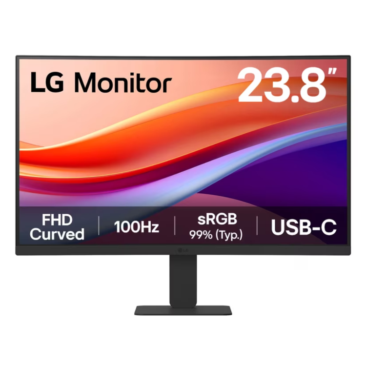 LG 24U421A 23.8" VA Full HD 100Hz USB-C Curved Monitor