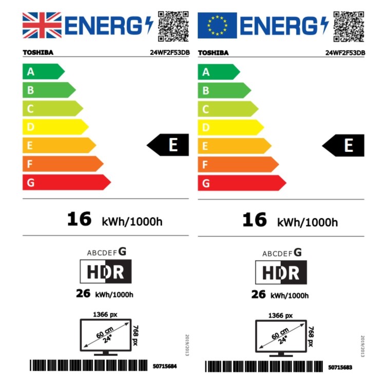Toshiba 24WF2F53DB 24-Inch HD Ready Smart Fire TV  HDR10 Dolby Audio & Alexa Voice Control