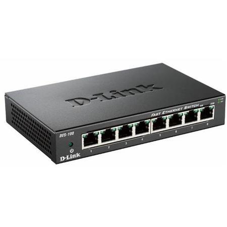 8-port 10/100 Metal Housing Desktop Switch