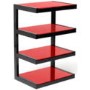 Norstone Esse Black and Red Hi-Fi Stand