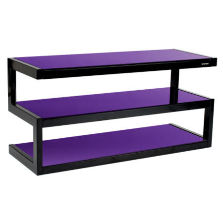 Norstone Esse Black and Purple TV Stand - Up to 50 Inch
