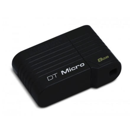 Kingston DataTraveler Micro 8GB USB 2.0 Flash Drive - Black