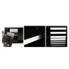 Ex Display - As new but box opened - Optimum Coruna Cadiz Solid Oak Black Finish TV Cabinet - Up to 50 inch