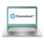 Refurbished HP 14-q012sa Celeron 2955U 4GB 16GB 14 Inch Chromebook in Turqouise 