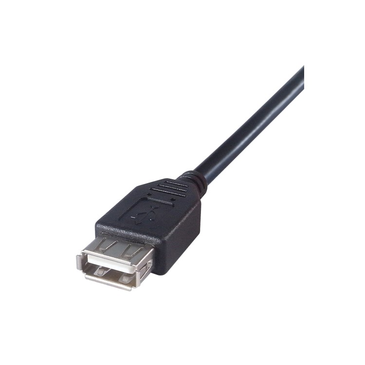 2M USB A Cable - Black