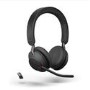 Jabra Evolve2 65 Double Sided On-ear Stereo Bluetooth with Microphone Headset