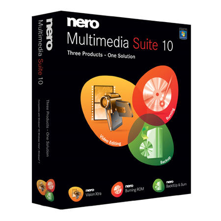 Nero Multimedia Suite 10 Software Nero Vision Xtra_Nero Burning ROM_BackItUp & Burn