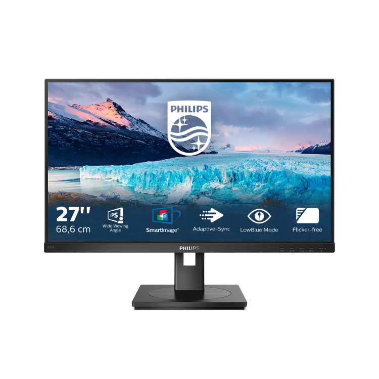 Refurbished Philips S-Line 272S1AE 27" IPS Full HD Height-Adjustable Monitor