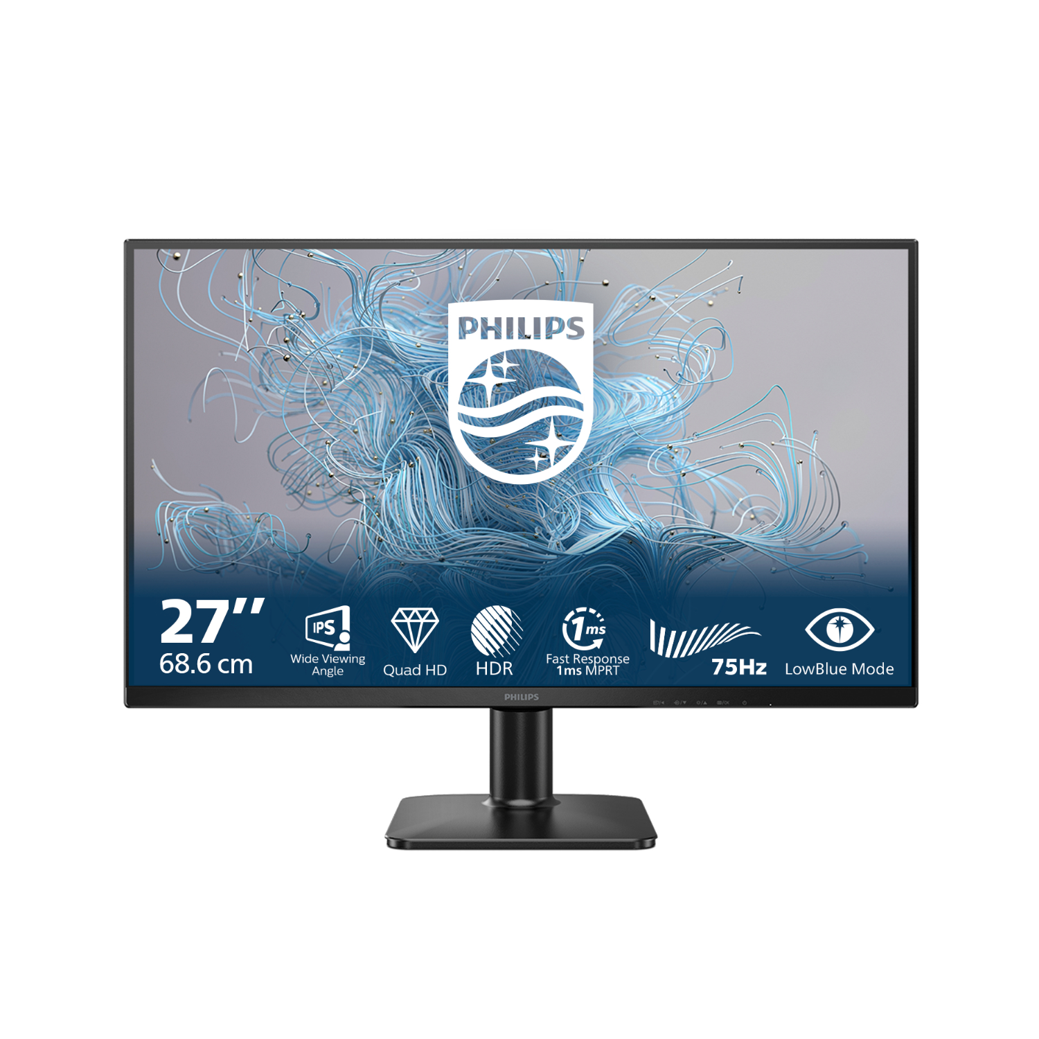 Philips 1000 Series 27E2n1500l 27 Ips Qhd Monitor Black, Laptops Direct - 27E2N1500L/00