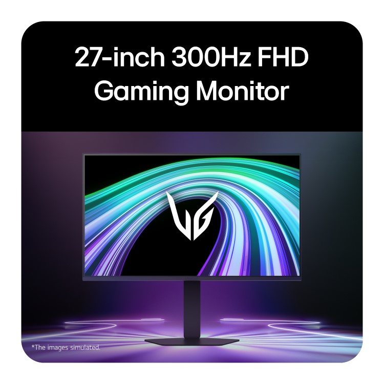 LG UltraGear 27" IPS Full HD 300Hz 1ms Height-Adjustable Gaming Monitor