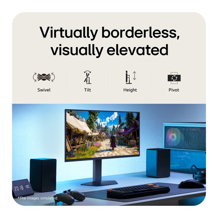 LG UltraGear 27" IPS Full HD 300Hz 1ms Height-Adjustable Gaming Monitor