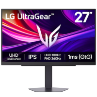 LG UltraGear 27G810A-B 27" IPS Dual-Mode 4K UHD 180Hz Full HD 360Hz 1ms Gaming Monitor