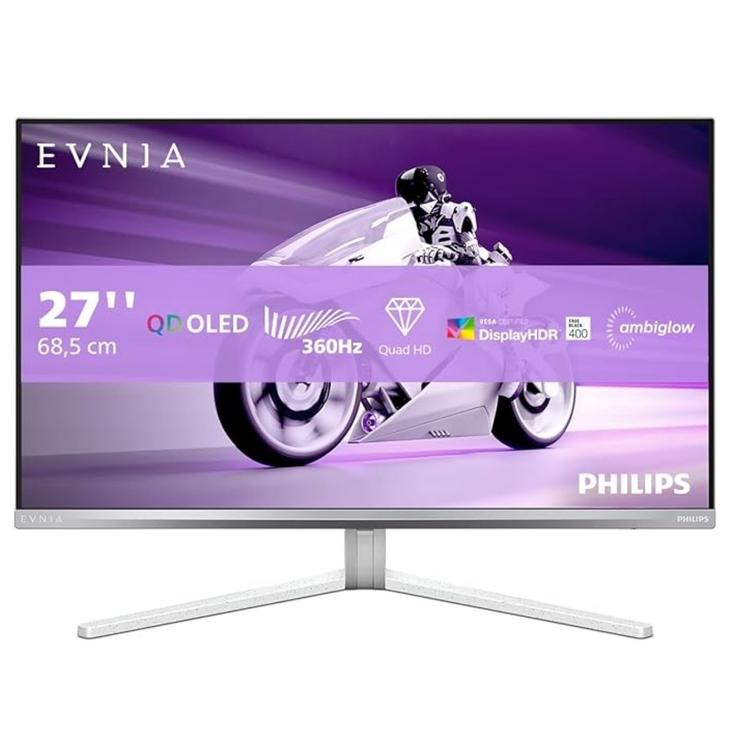 Philips Evnia 8000 27M2N8500 27 OLED QHD 360Hz 0.03ms White Gaming Monitor