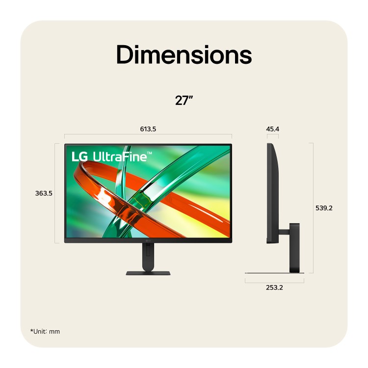 LG UltraFine 27" IPS 4K UHD Height-Adjustable Monitor