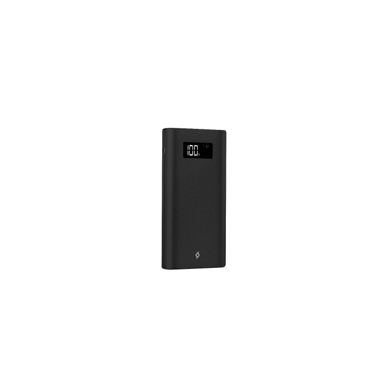 ttec AlumiSlim 10000mAh Powerbank w/LCD Display - Black