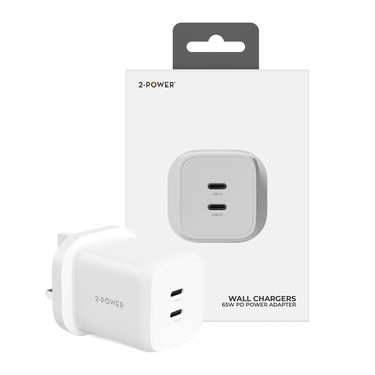 2-Power Wall Charger PD 65W GaN 2 x USB-C